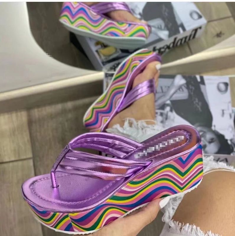 Women's Basic Rainbow Open Toe Fashion Sandals