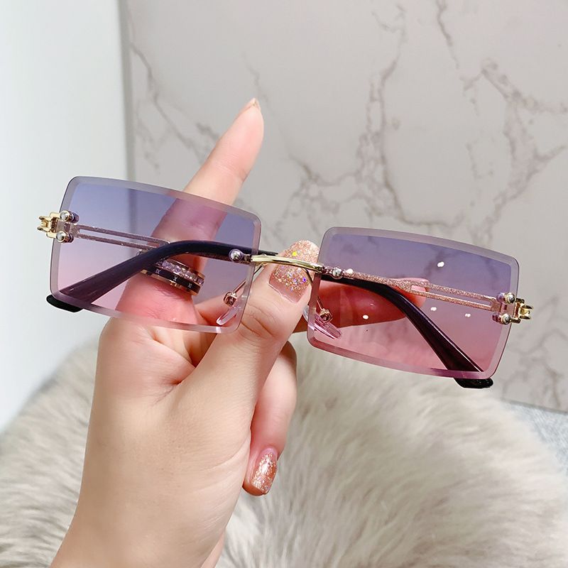Retro Square Ac Square Frameless Women's Sunglasses