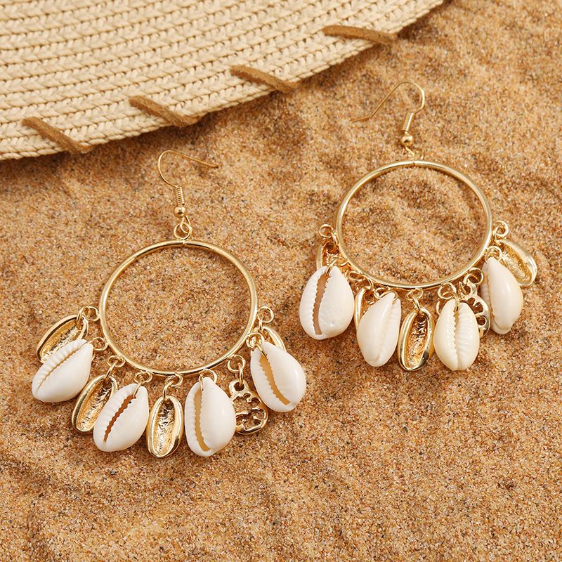 1 Pair Vacation Shell Shell Drop Earrings