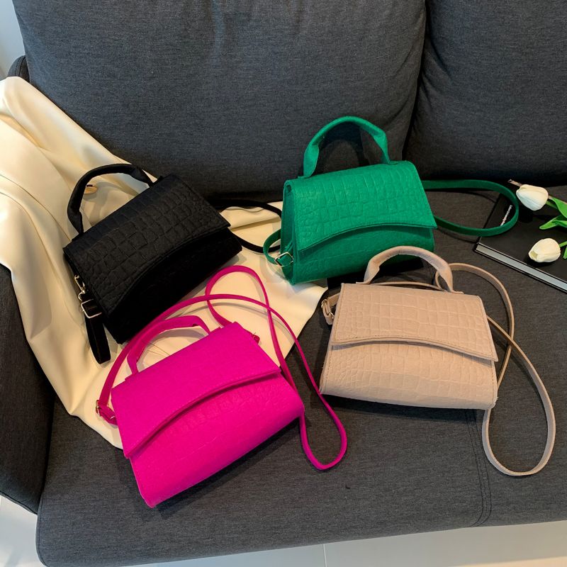Women's All Seasons Felt Basic Handbag