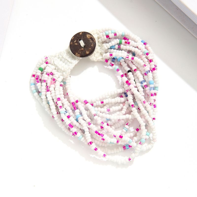Wholesale Jewelry Bohemian Geometric Glass Knitting Bracelets
