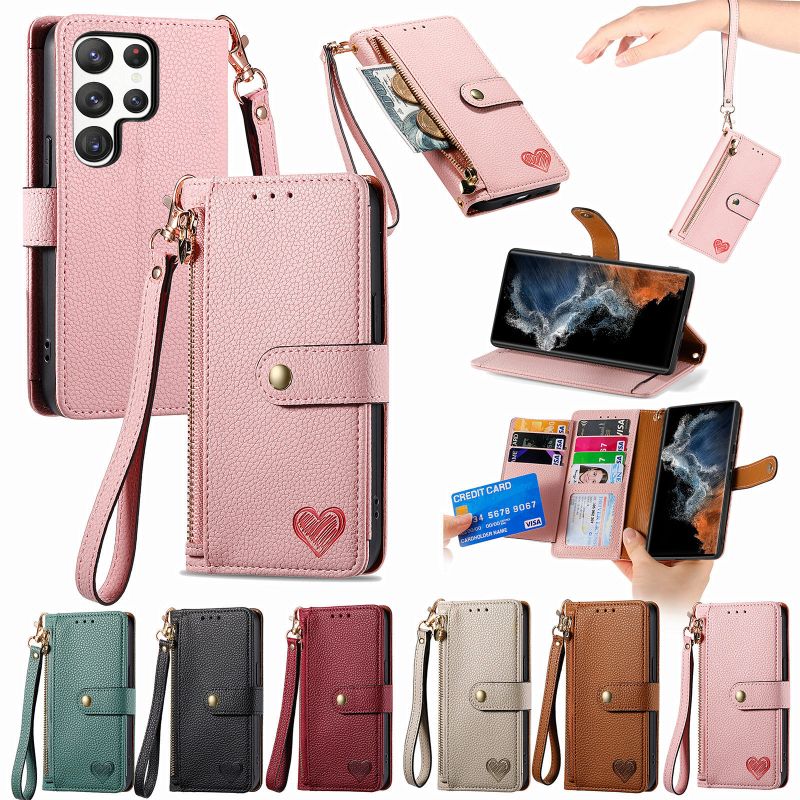 Modern Style Solid Color Pu Leather  Phone Cases