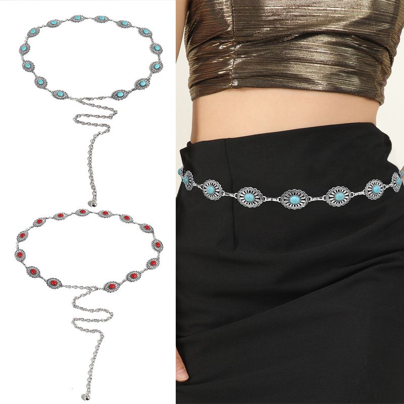 Ethnic Style Geometric Metal Women's Chain Belts