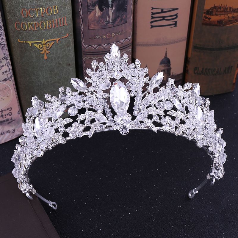 Bridal Crown Alloy Inlay Artificial Crystal Rhinestones Crown