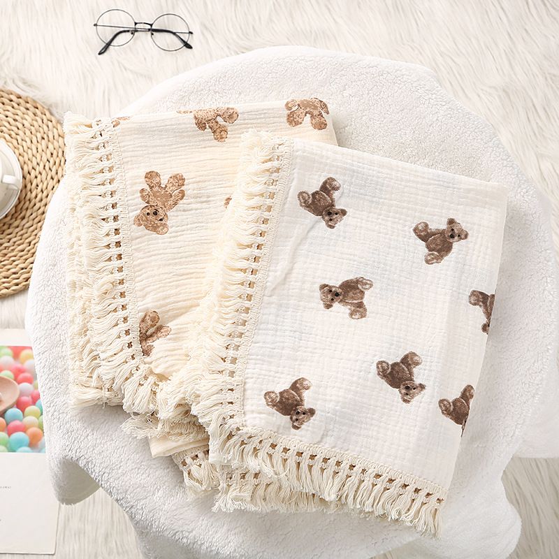 Simple Style Solid Color Printing Cotton Baby Bedding