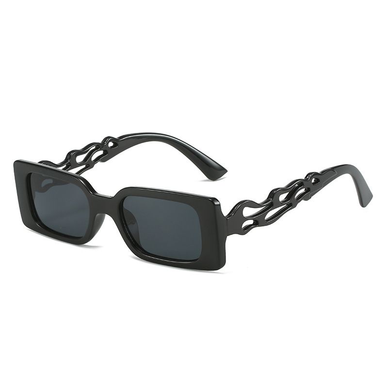 Commute Leopard Resin Square Full Frame Women's Sunglasses