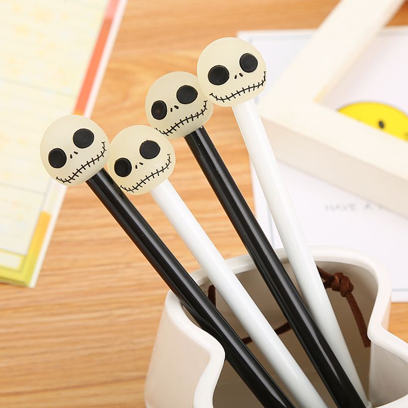 Factory Direct Sales Creative Stationery Silicone End Cartoon Gel Pen Cute Funny Expression Student Water-based Sign Pen