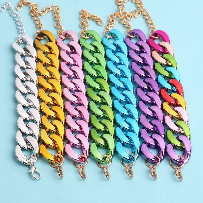 Artistic Solid Color Arylic Wholesale Bracelets