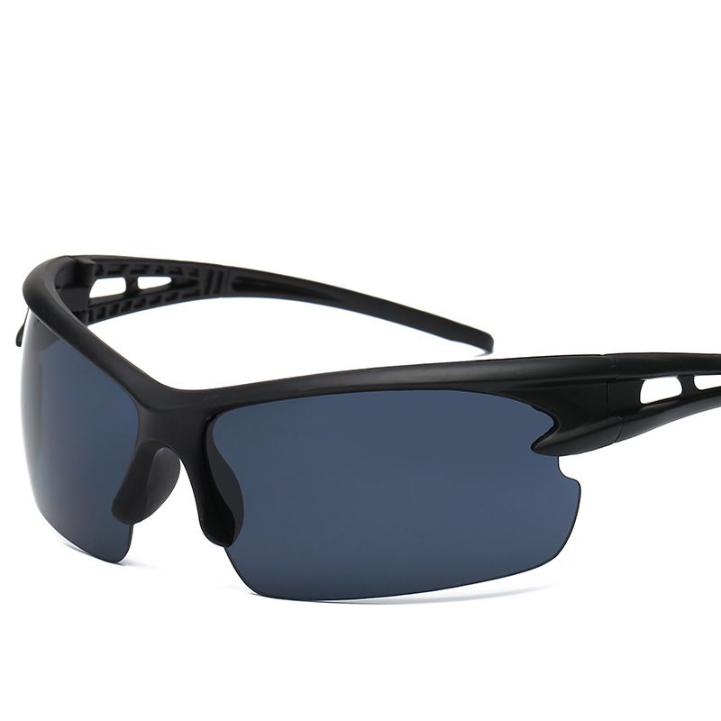 Casual Color Block Pc Special-shaped Mirror Half Frame Men's Sunglasses