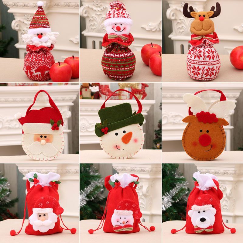 Christmas Simple Style Elk Cloth Party Gift Bags