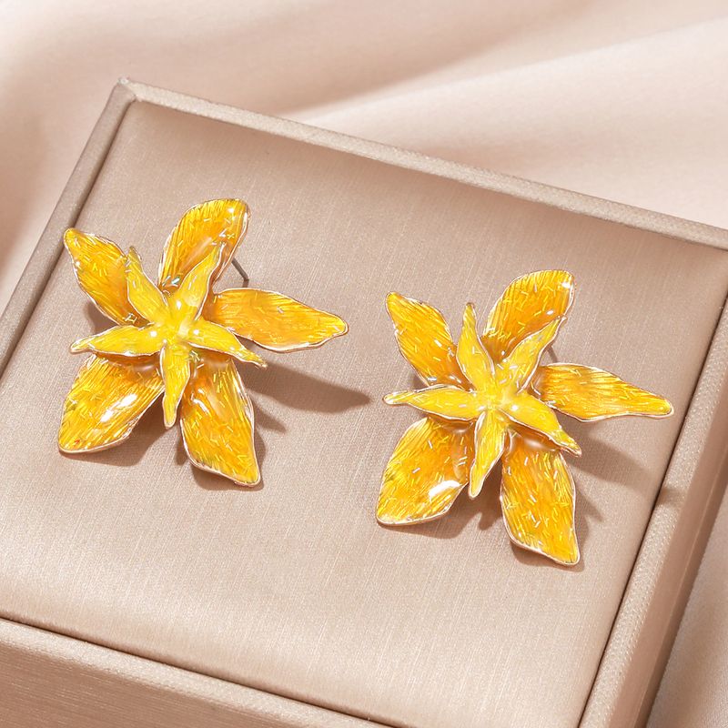 1 Pair Vacation Starfish Alloy Ear Studs