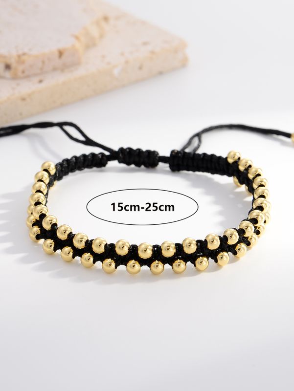 Retro Simple Style Round Gold Plated Wholesale Bracelets