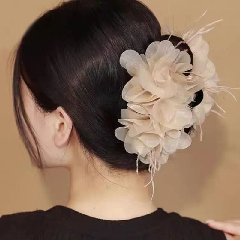 Sucré Fleur Chiffon Griffes De Cheveux