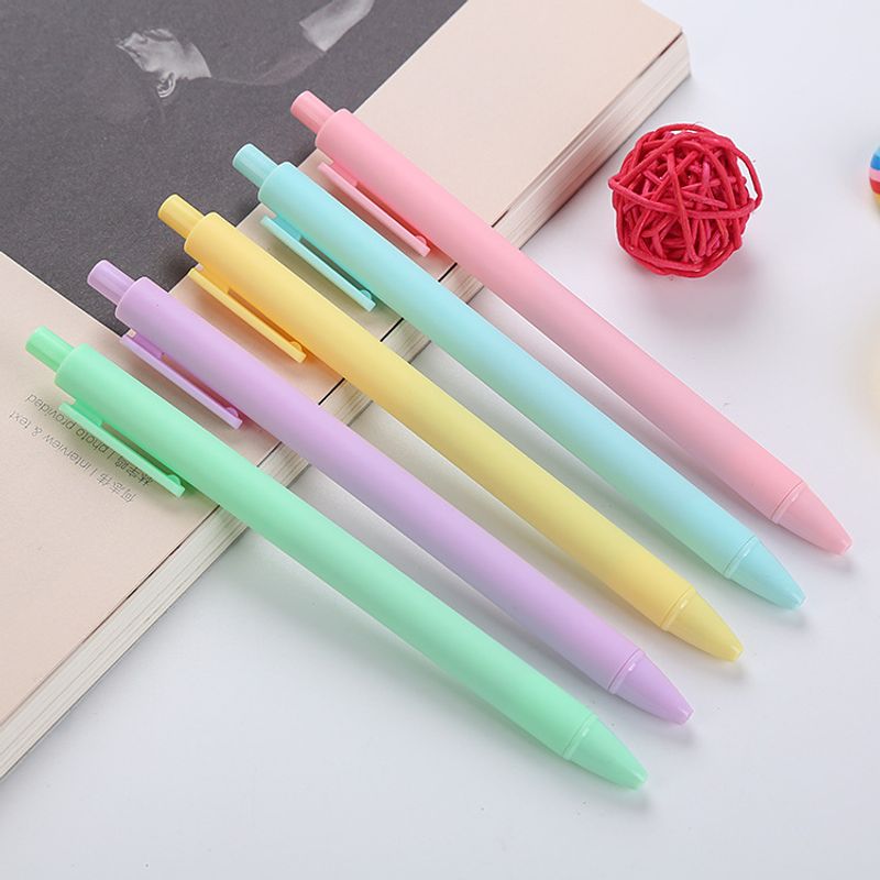 Einfacher Stil Creative Macaron Color Press Student Gel Pen 1 Stück