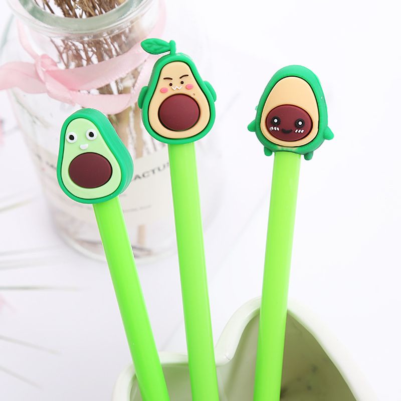 Student Creative Style Cute Avocado Shape Gel Pen