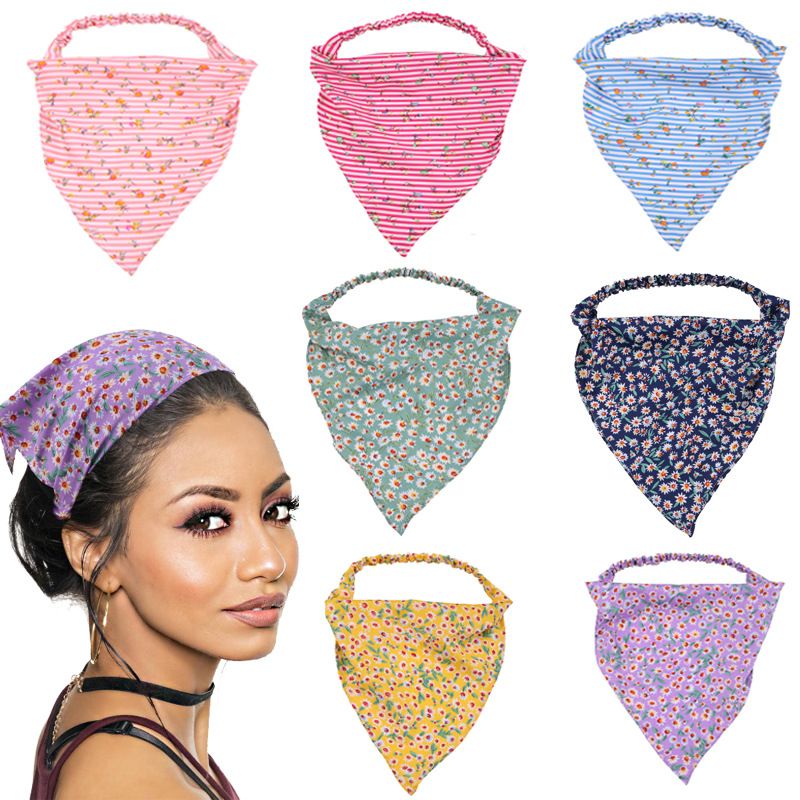 Simple Style Flower Cloth Printing Hair Band