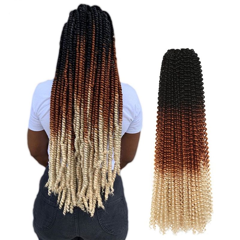 Women's African Style Street High Temperature Wire Long Curly Hair Wigs