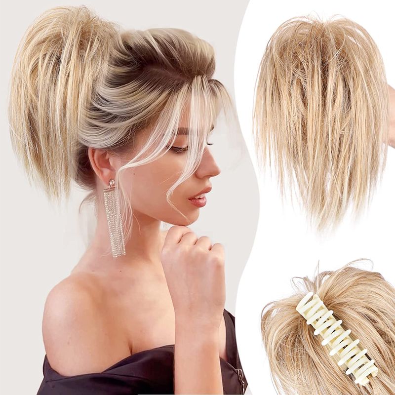 Women's Sweet Party Chemical Fiber High Temperature Wire Ponytail Wigs