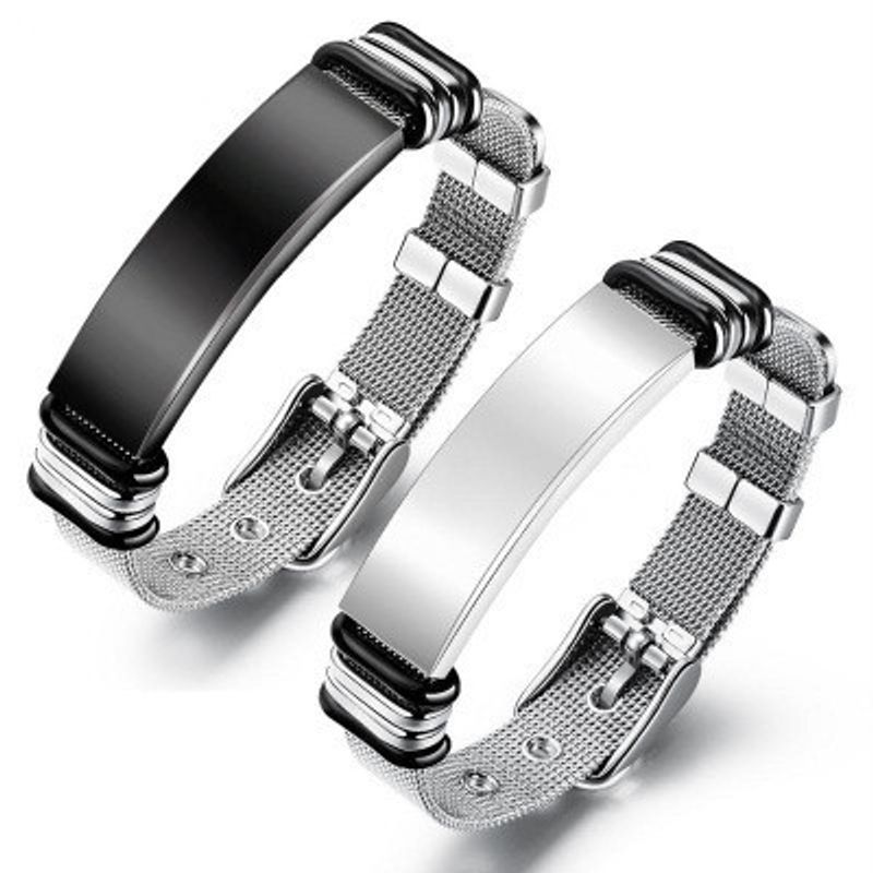 Original Design Geometric Titanium Steel Plating Men's Bracelets