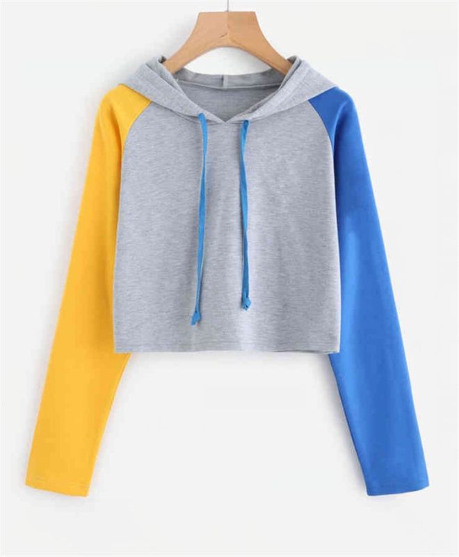 Women's Hoodie Long Sleeve Hoodies & Sweatshirts Casual Color Block