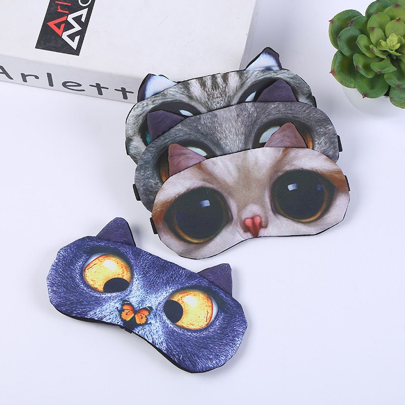 Sleeping Eye Mask New Creative Cute 3d Eye Mask Ice Eyeshade Cartoon Animal Shading Eye Mask In Stock Wholesale