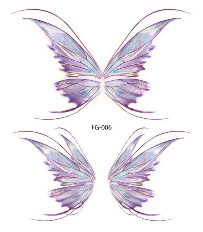 Papillon Pvc Tatouages & Art Corporel 1 Pièce