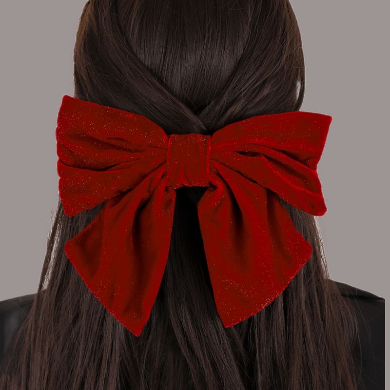 Lady Bow Knot Cloth Hair Clip