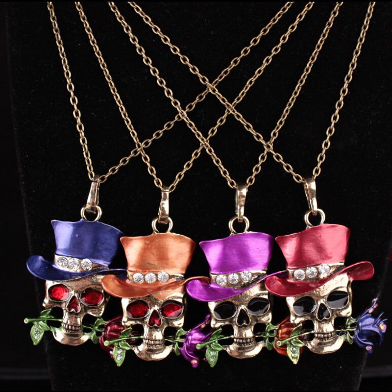 Punk Skull Alloy Women's Men's Pendant Necklace