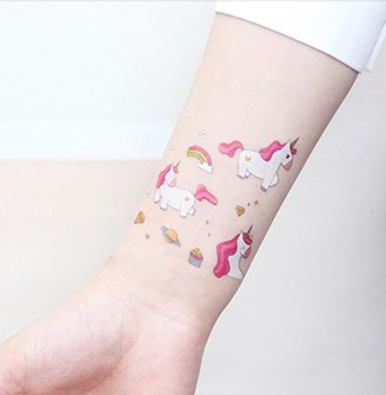 Einhorn Pvc Tattoos & Körper Kunst 1 Stück