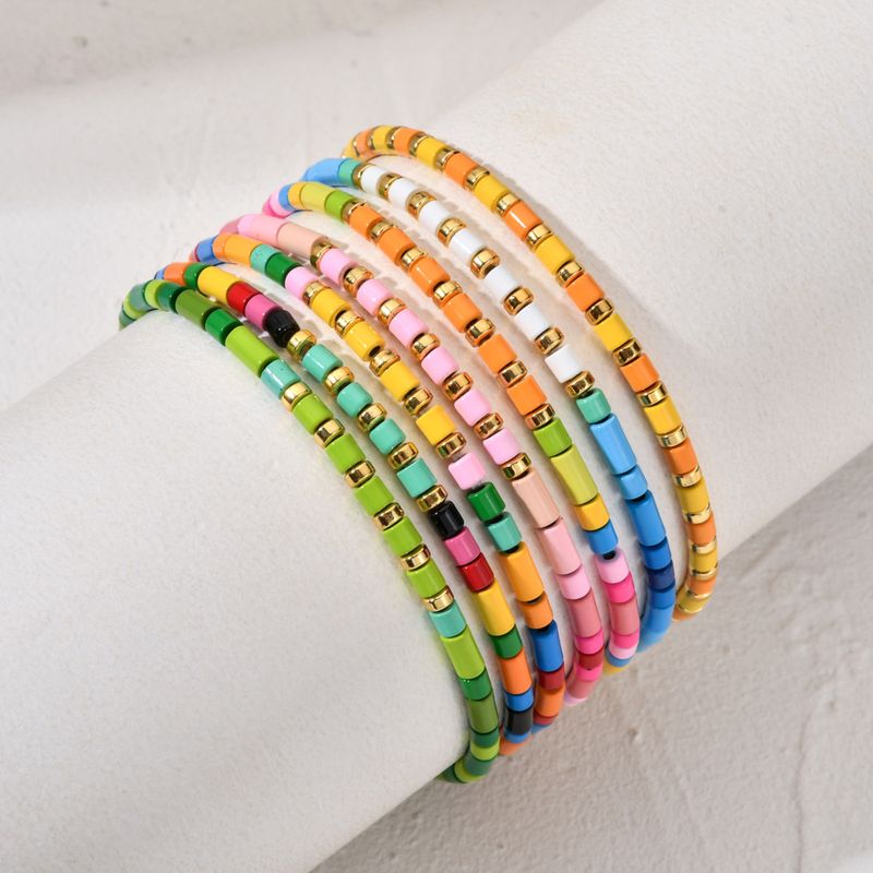 Décontractée Bloc De Couleur Alliage Femmes Bracelets