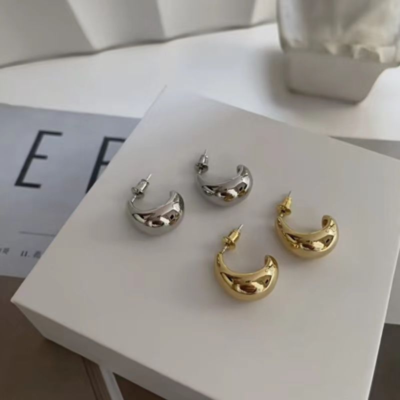 1 Pair Novelty Simple Style Water Droplets Plating Alloy Gold Plated Silver Plated Ear Studs