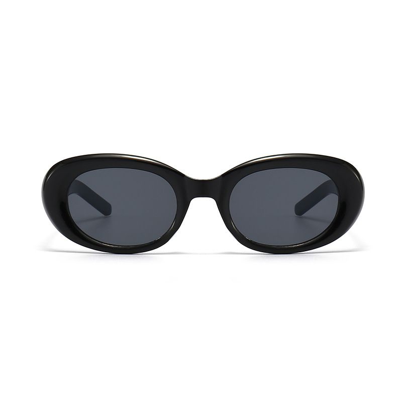 Punk Color Block Pc Oval Frame Patchwork Full Frame Women's Sunglasses