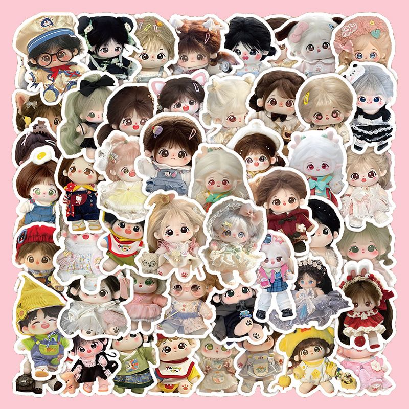 Cute Doll Girl Hand Account Diy Decorative Journal Diary Stickers