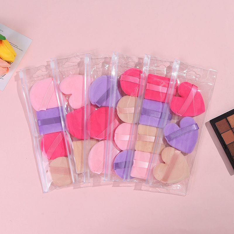 Vacation Sweet Solid Color Pure Cotton Makeup Puff 1 Set