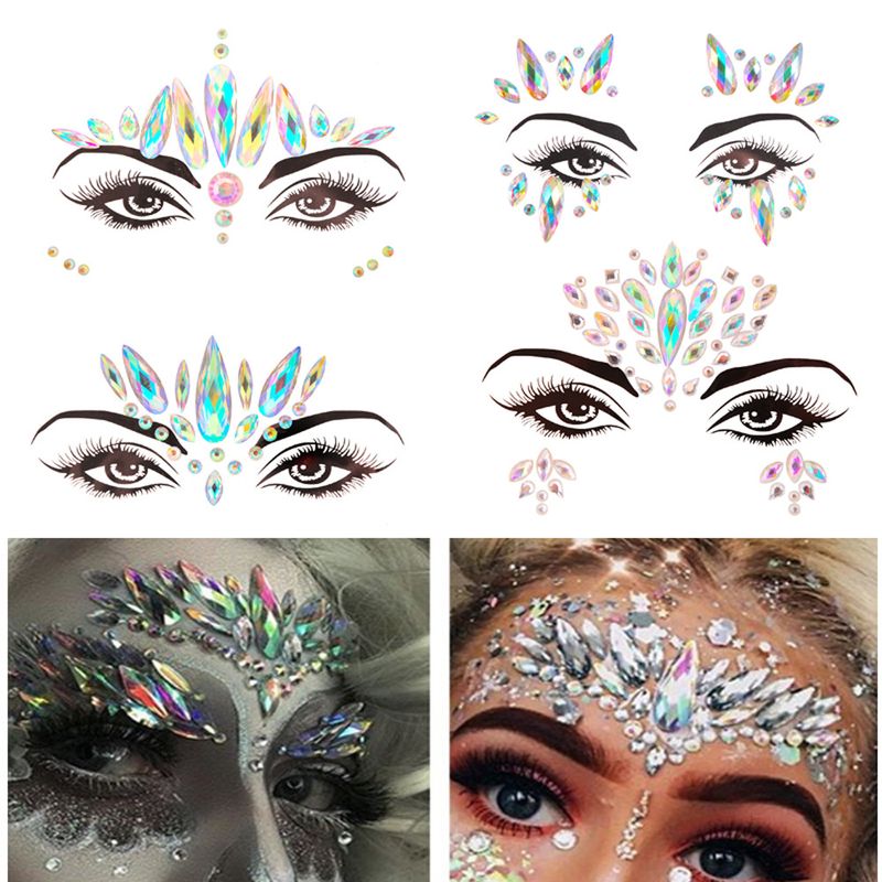 Water Droplets Acrylic Diamond Eyelash Glue Tattoos & Body Art 1 Piece