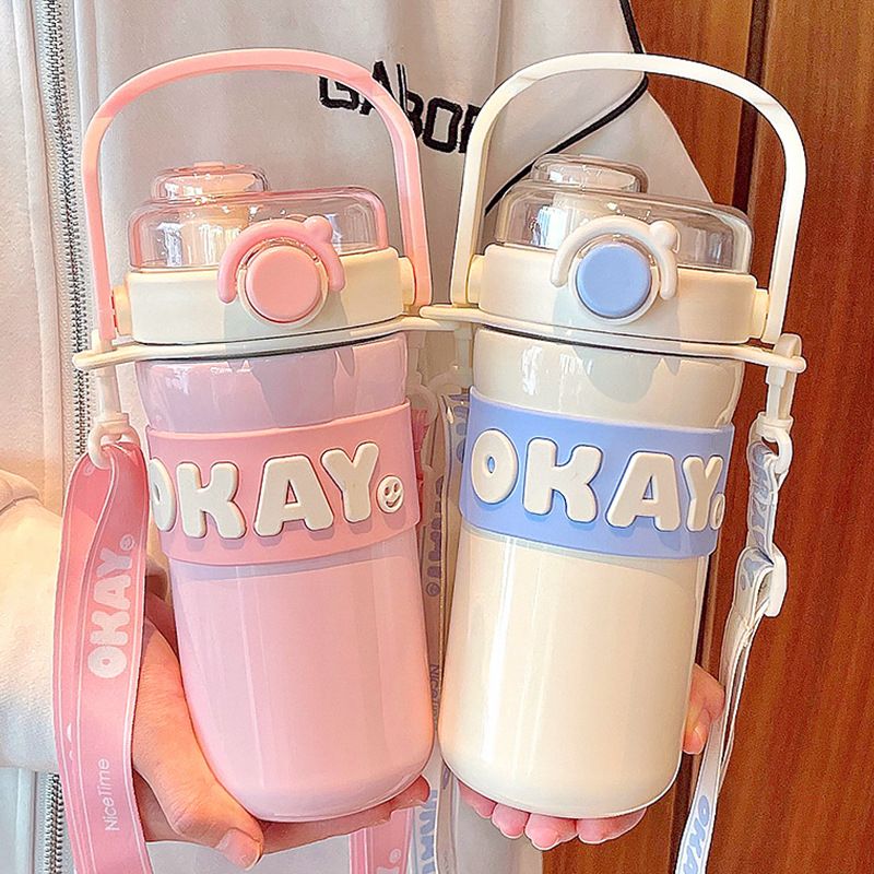 Casual Letter Stainless Steel Water Bottles