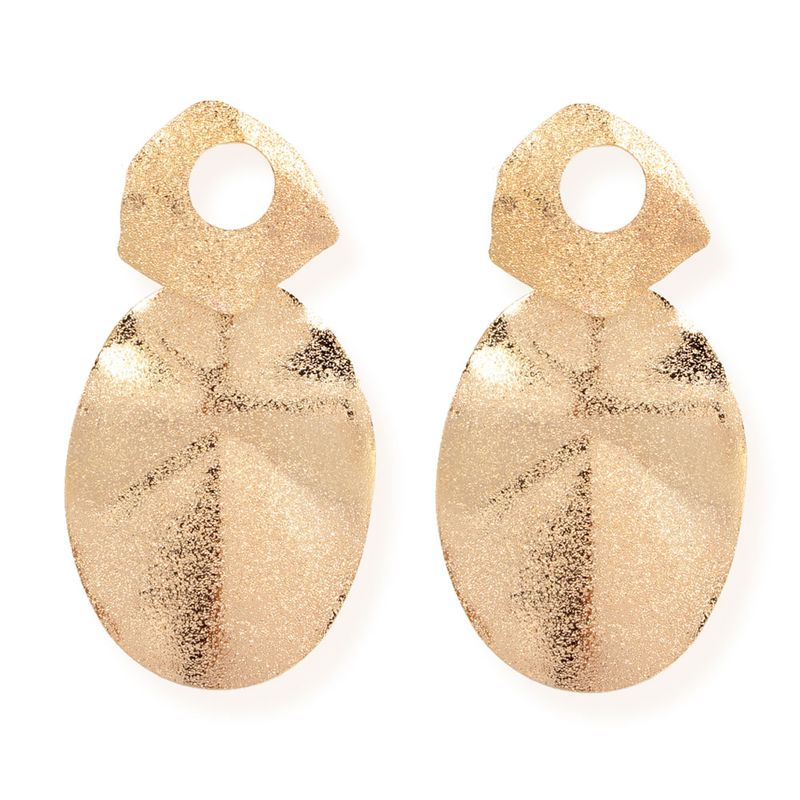 Retro Exaggerated Irregular Oval Metal Patchwork Women's Earrings