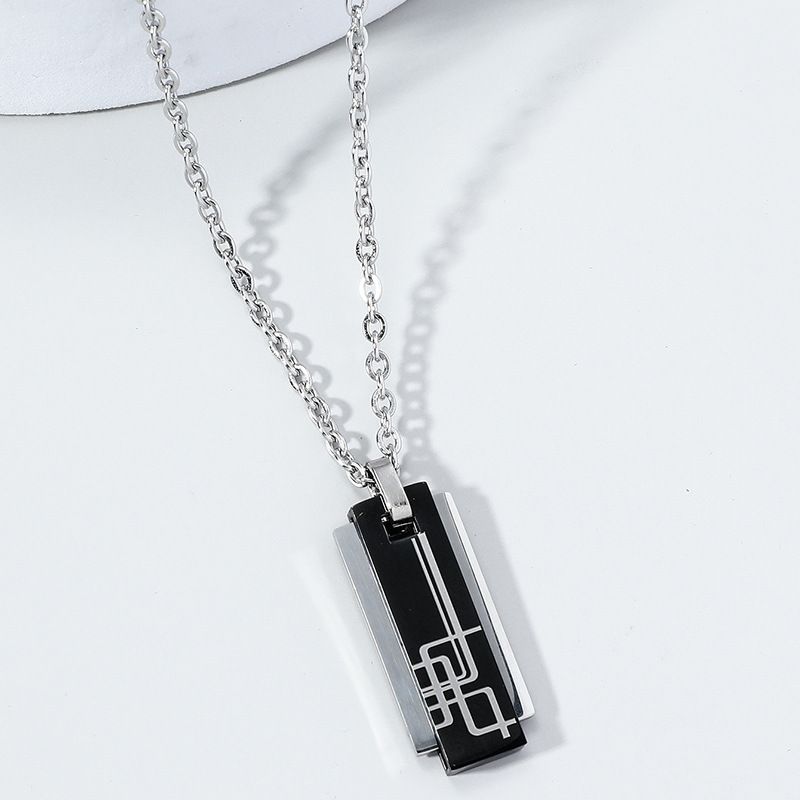 Classic Style Color Block Alloy Plating Men's Necklace