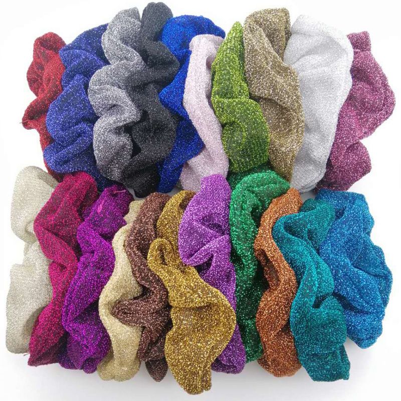 Einfacher Stil Pendeln Einfarbig Tuch Haargummi