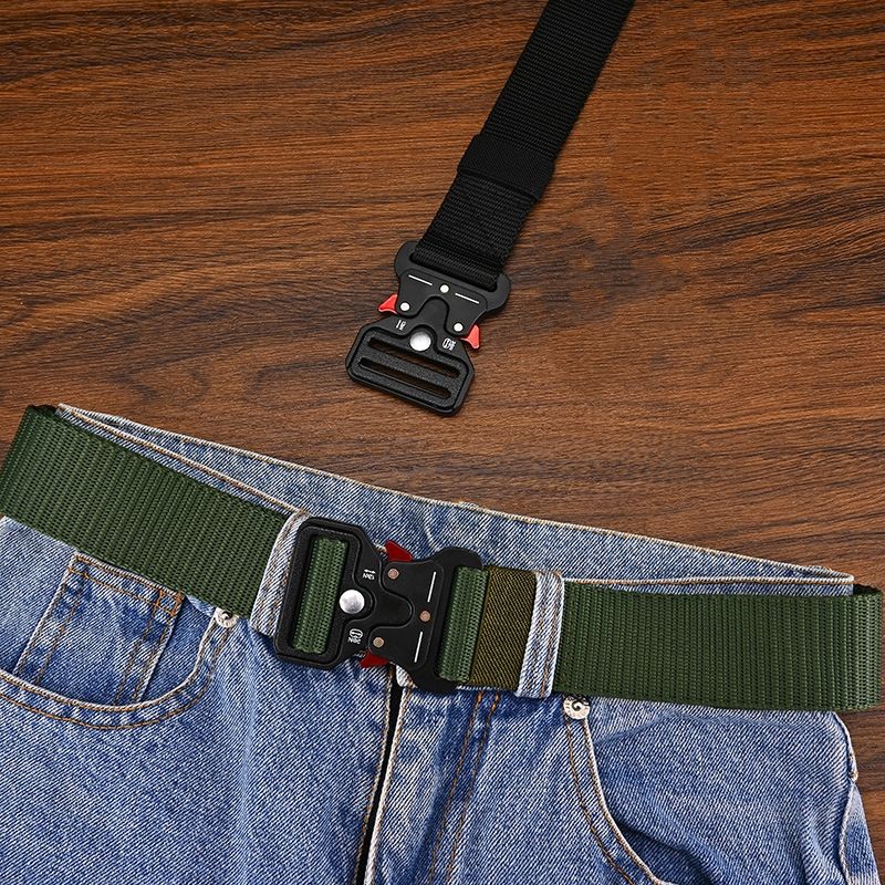 Basic Classic Style Solid Color Alloy Plastic Canvas Unisex Woven Belts