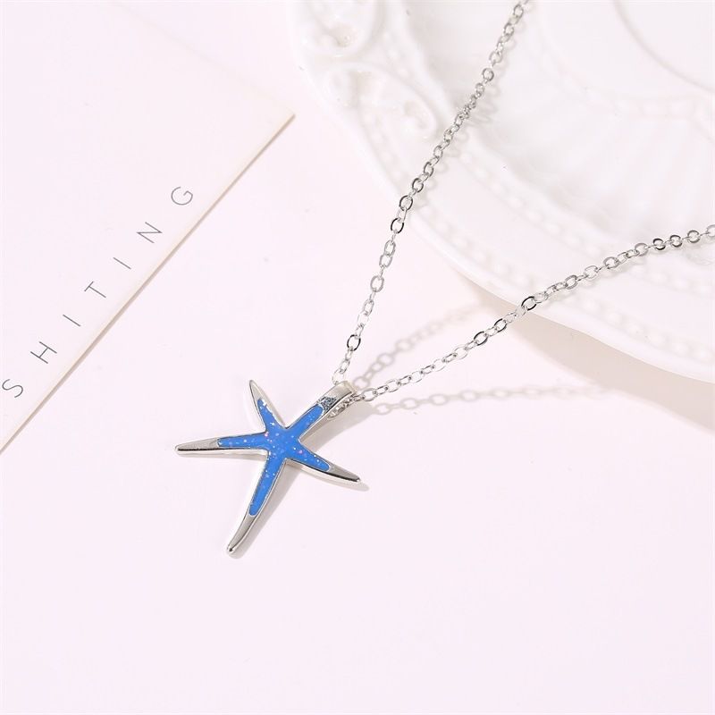 Wholesale Jewelry Vacation Marine Style Starfish Alloy Iron Charms