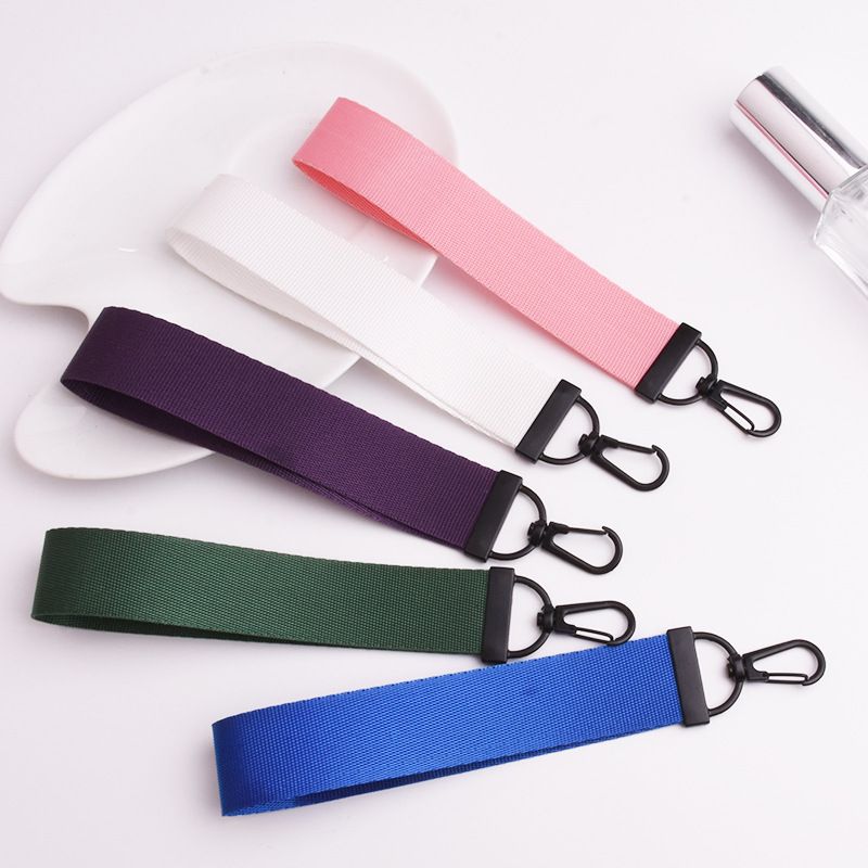 Simple Style Solid Color Nylon Unisex Bag Pendant Keychain