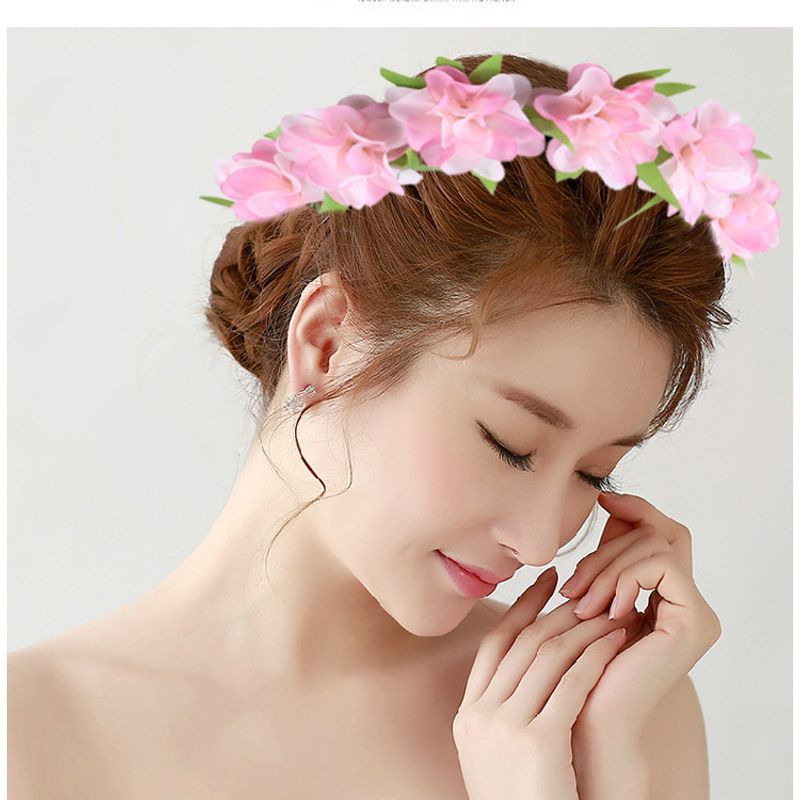 Simple Style Flower Cloth Flowers Hair Band