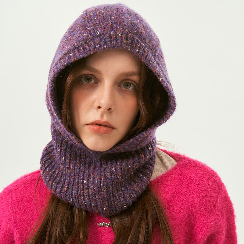 Women's Streetwear Solid Color Eaveless Wool Cap