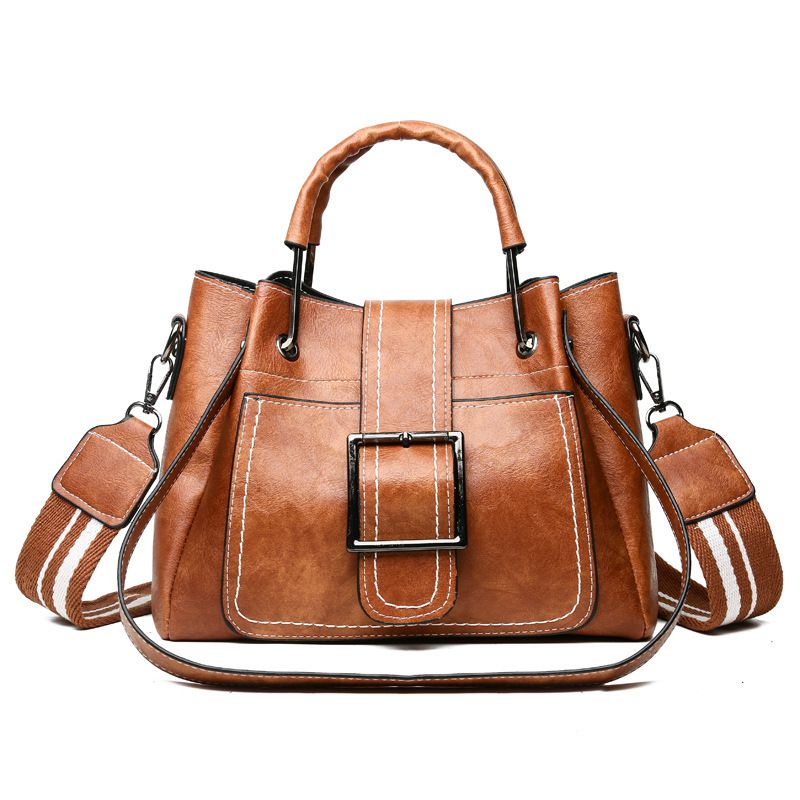 Frau Mittel Alle Jahreszeiten Pu-leder Einfarbig Vintage-stil Quadrat Reißverschluss Handtasche