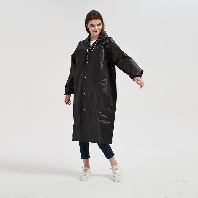 Eva Raincoat Long Men And Women Available Adult Single Coat Portable Outdoor Travel Poncho Factory Direct Supply