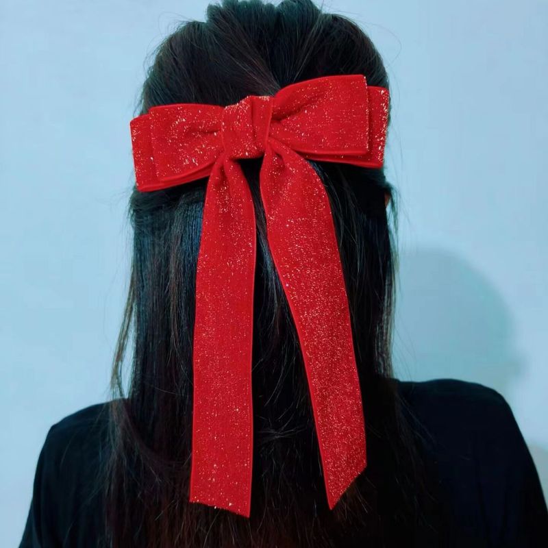 Simple Style Solid Color Flannel Hair Clip