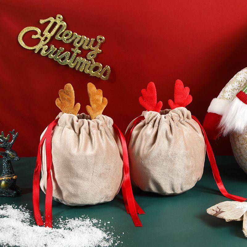 Weihnachten Strassenmode Geweih Flanell Gruppe Geschenk Taschen