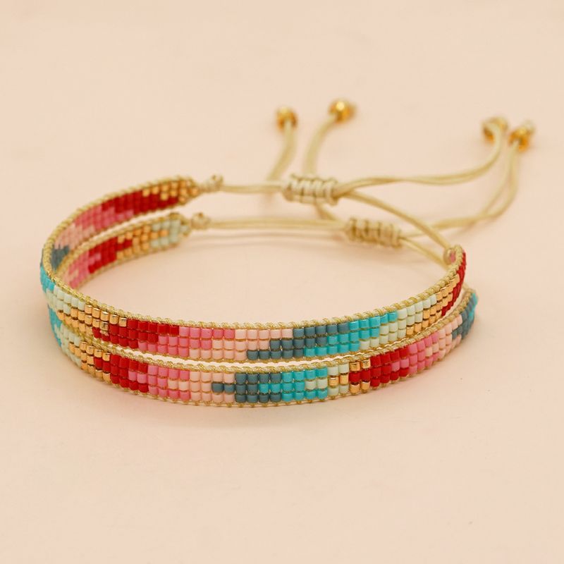 Casual Color Block Rope Knitting Unisex Bracelets