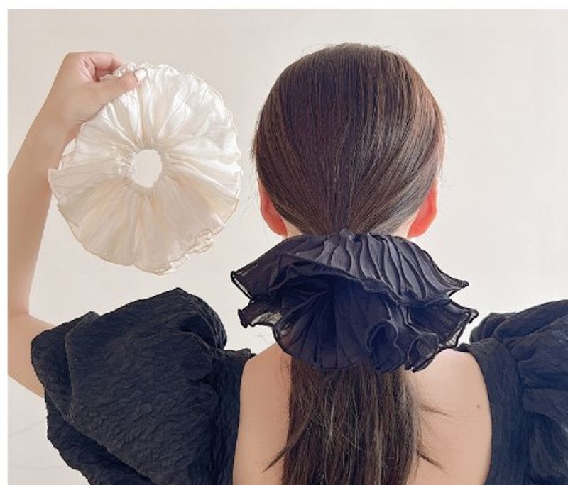Modern Style Solid Color Cloth Hair Tie